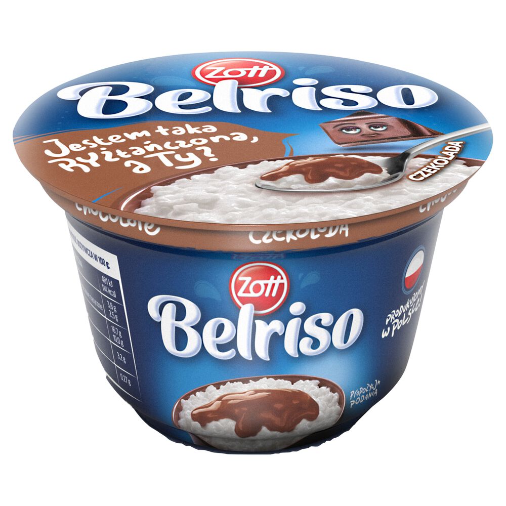 Zott Belriso Deser mleczny z ryżem i sosem 200 g. /szt.